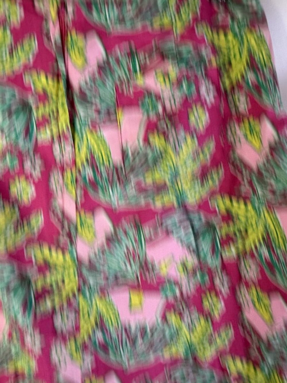 Vintage 90s Lilly Pulitzer Floral Jungle Print Wrap Skirt - Picture 8 of 8